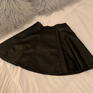 H&M Faux Leather Skirt Size 2